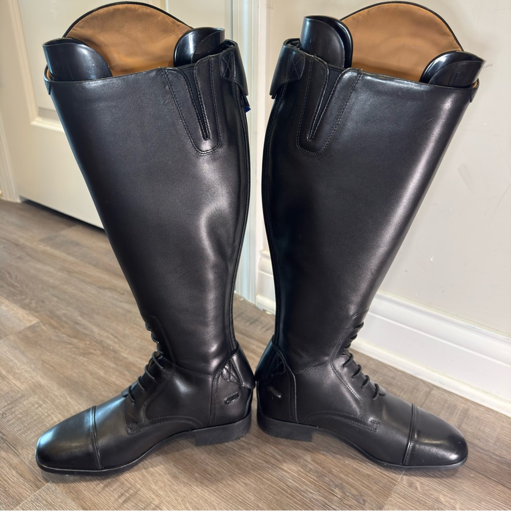 Ariat Palisade Field Tall Riding Black Leather Boots - Picture 11 of 16